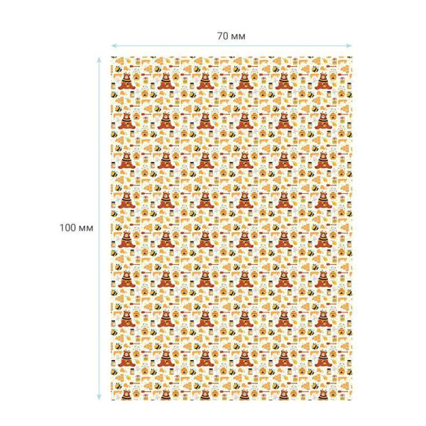 Упаковочная бумага глянцевая MESHU "Honey" 1л. 70 x 100 см 90 г/м2 RE-MS_46389