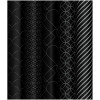 Упаковочная бумага глянцевая MESHU "Pattern on black" 1л. 70 x 100 см 80 г/м2, ассорти RE-MS_53487