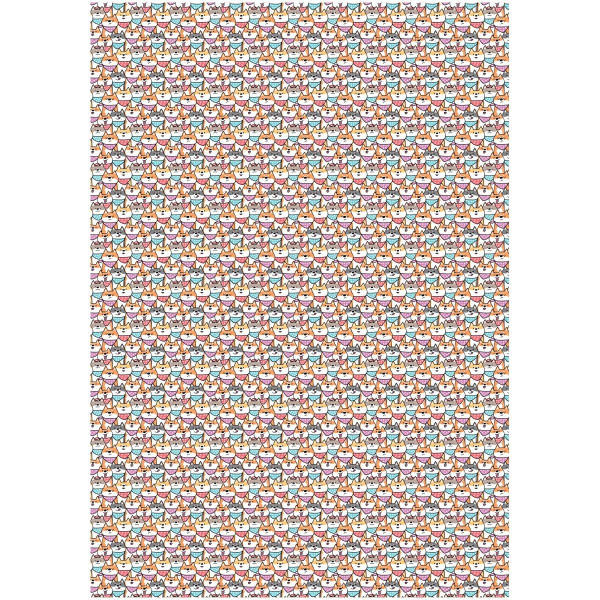 Упаковочная бумага глянцевая MESHU "Мир собак" 1л. 70 x 100 см 80 г/м2 RE-MS_53473