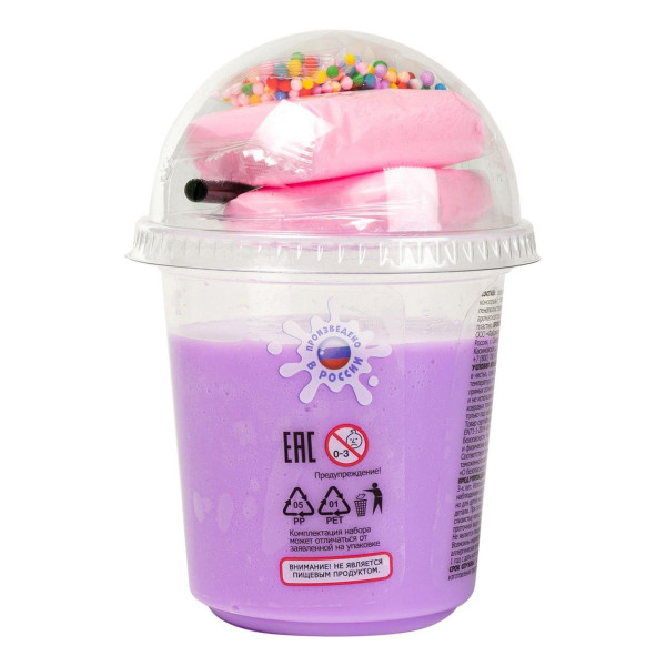 Слайм Slime "Dessert Milkshake" сиреневый, 3+ AS-SLM137