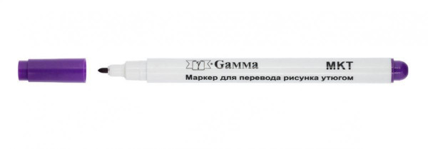 Маркер для перевода рисунка утюгом для ткани GAMMA фиолетовый MKT