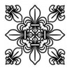Текстурный лист CRAFT&CLAY 90 x 90 мм №31 Флер-де-лис TSN-31