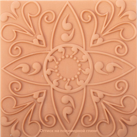 Текстурный лист CRAFT&CLAY 90 x 90 мм №34 Изящный цветок TSN-34