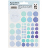 Наклейки бумажные MESHU "Beauty planner blue" 12 x 21 см, 47 накл, европодвес RE-MS_41679