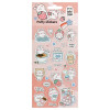 Наклейки объемные MESHU "Bubble bunny" 10 x 23 см, с блестками, пакет европодвес RE-MS_57641