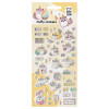 Наклейки объемные MESHU "Cute unicorn" 10 x 23 см, с блестками, пакет европодвес RE-MS_57647