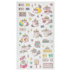 Наклейки объемные MESHU "Cute unicorn" 10 x 23 см, с блестками, пакет европодвес RE-MS_57647