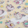 Наклейки объемные MESHU "Cute unicorn" 10 x 23 см, с блестками, пакет европодвес RE-MS_57647