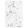 Наклейки ПВХ MESHU "Art" 10 x 21 см RE-MS_42722