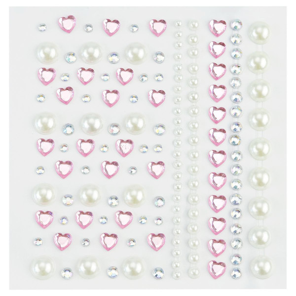 Наклейки-стразы MESHU "Pink shine" 16 x 10.5 см RE-MS_52674
