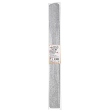 Гофрированная бумага Blumentag 50 см х 2.5 м 180 г/м2 GOF-180-802 под серебро