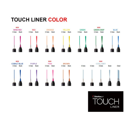 Набор линеров TOUCH Liner 0.1 мм 7 цв MP4105007