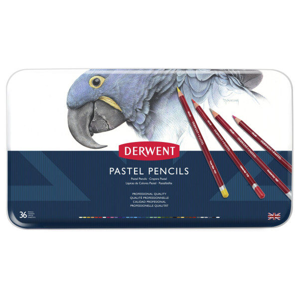 Набор пастельных карандашей DERWENT Pastel 36 цв в метал.упак MP0700307