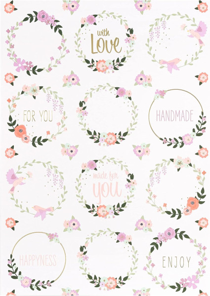 Бумага для творчества FOLIA Sweet Paper Crush 165 г/м2 A4, набор 12 дизайнов FL-11949