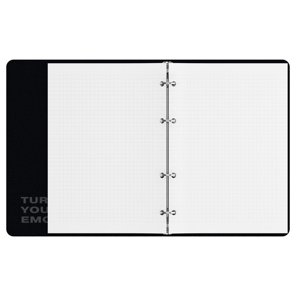 Тетрадь на кольцах 120л. A5 BG "Make noise" картон, soft-touch ламинация RE-ТК5к120_лс_57849