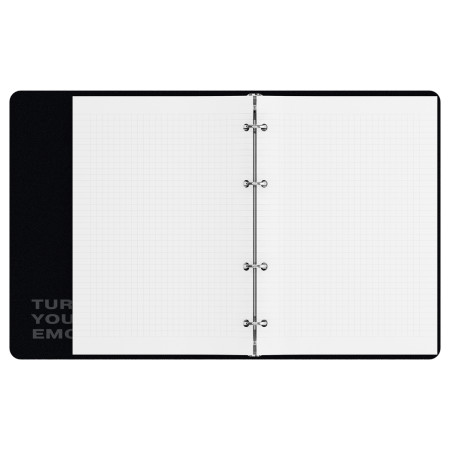 Тетрадь на кольцах 120л. A5 BG "Make noise" картон, soft-touch ламинация RE-ТК5к120_лс_57849