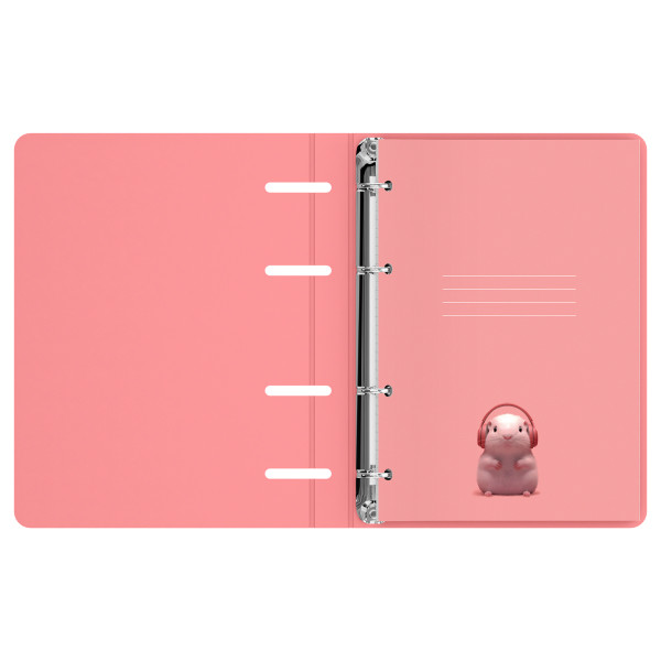 Тетрадь на кольцах 120л. A5 BG "Music style" картон, soft-touch ламинация, тиснение фольгой RE-ТК5к120_лс_тф_57862