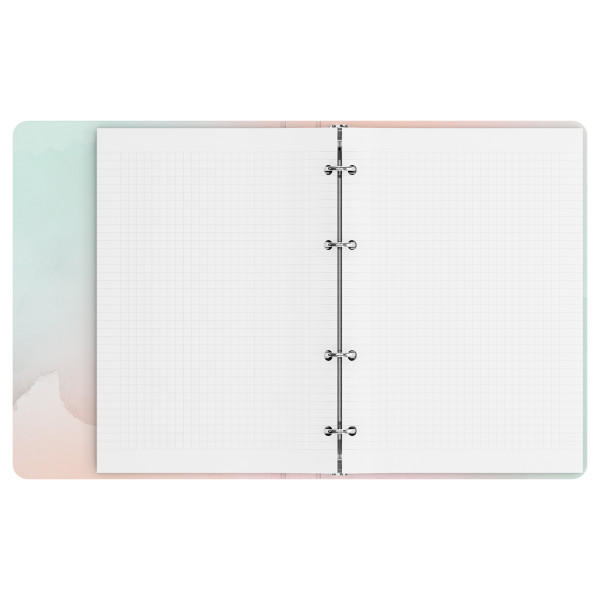 Тетрадь на кольцах 120л. A5 BG "Розовые розы" картон, soft-touch ламинация, тиснение фольгой RE-ТК5к120_лс_тф_57858