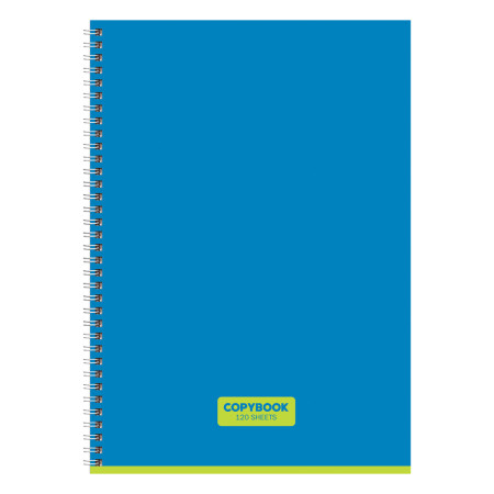 Тетрадь 120л. A4 клетка на гребне BG "Copybook" глянцевая ламинация RE-Т4гр120_лг_12477