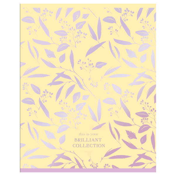 Тетрадь 48л. A5 клетка BG "Brilliant collection" тиснение фольгой RE-Т5ск48_тф_12734