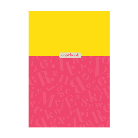 Тетрадь 80л. A4 линия BG "Monocolor. Letters" RE-Т4ск80_11206