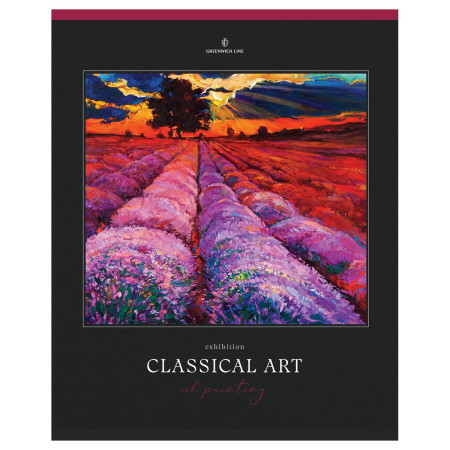 Тетрадь 80л. A5 клетка Greenwich Line "Classical art" глянцевая ламинация, sandy-touch лак, 70 г/м2 RE-N5c80-53164