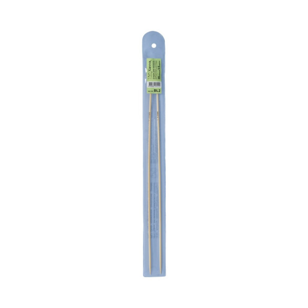 Спицы прямые GAMMA бамбук d 3.5 мм 35-36 см BL2-35