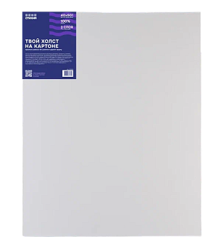 Холст на картоне Стихия 40 x 50 см, 100% хлопок, 280 г/м2, акриловый грунт, среднее зерно MPST06016