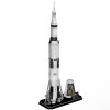3D пазл CubicFun Серия "Космос" Ракета САТУРН-5-АПОЛЛОН, 136 деталей UT-DS1059h