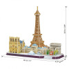 3D пазл CubicFun Серия "CityLine" Париж, 114 деталей UT-MC254h