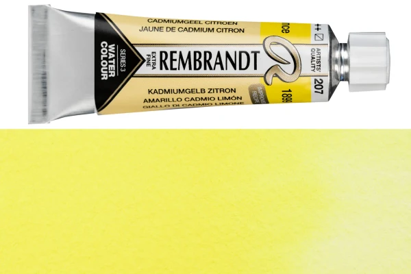 Краска акварельная REMBRANDT туба 10 мл №207 Кадмий желтый лимонный RT05012070
