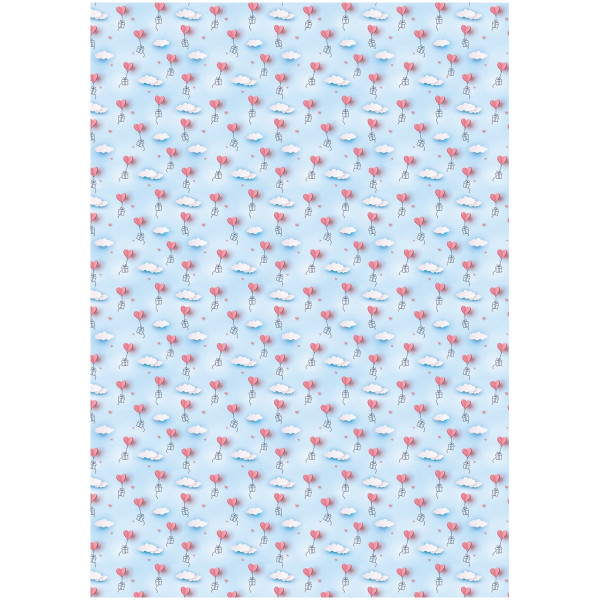 Упаковочная бумага глянцевая MESHU "День Рождения" 1л. 70 x 100 см 80 г/м2, ассорти, 5 дизайнов RE-MS_53490