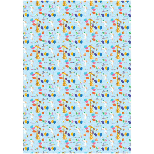 Упаковочная бумага глянцевая MESHU "День Рождения" 1л. 70 x 100 см 80 г/м2, ассорти, 5 дизайнов RE-MS_53490