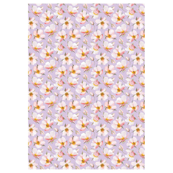 Упаковочная бумага глянцевая MESHU "Bouquet" 1л. 70 x 100 см 80 г/м2, ассорти, 4 дизайна RE-MS_62822