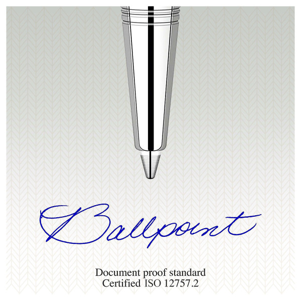Стержень шариковый объемный PARKER "QuinkFlow Ball Point" синий, 98 мм, 0.8 мм, метал.корпус, блистер RE-1950368