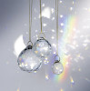 Набор для творчества Ловец снов FOLIA Sun Catcher Crystal Trio, 3 стеклянных кристалла (2,3,4 см), золотистая нить 16 м FL-23849