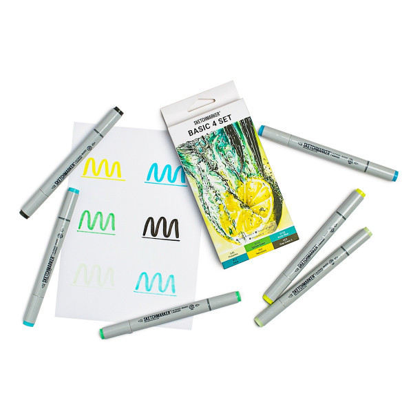Набор маркеров SKETCHMARKER Basic 4 6 шт + коробка MPSM-6BAS4