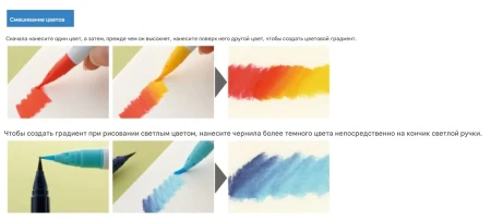 Набор маркеров CLEAN COLOR Real Brush - Pale colours 4 шт MPRB-6000AT/4VA