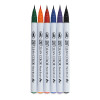 Набор маркеров с кистью Clean Color Real Brush 6 шт MPRB-6000A/6V