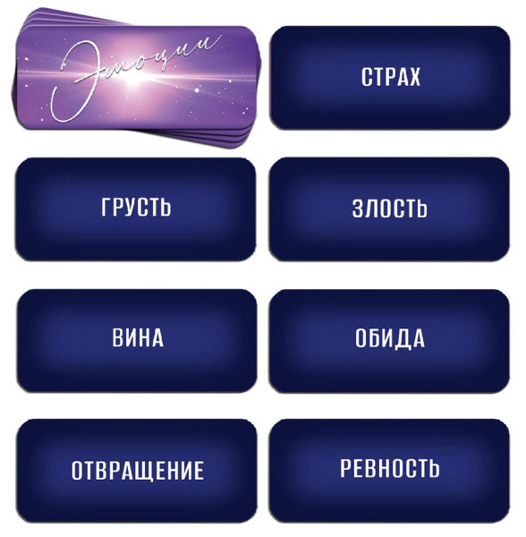 Настольная игра трансформационная "Зов подсознания" игровое поле, 102 карты: 50 МАК, 52 эмоции SIM-10390901