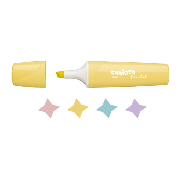 Набор текстовыделителей Carioca "Pastel" 4 цв 4 шт 4.5 мм ассорти 43167