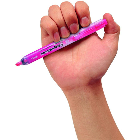 Маркер-выделитель текста автоматический PENTEL Handy-Lines 1.0-4.5 мм пулевидный