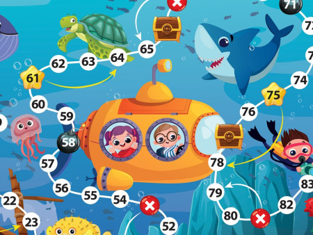 Настольная игра: Десятое Королевство Ходилка "В океане" KOR-04746