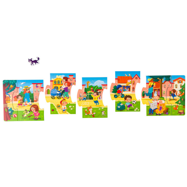 Развивающий пазл Step Puzzle "Story puzzle. Город" STP-80480