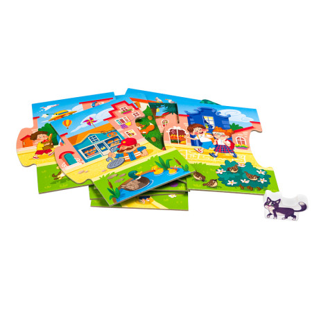Развивающий пазл Step Puzzle "Story puzzle. Город" STP-80480